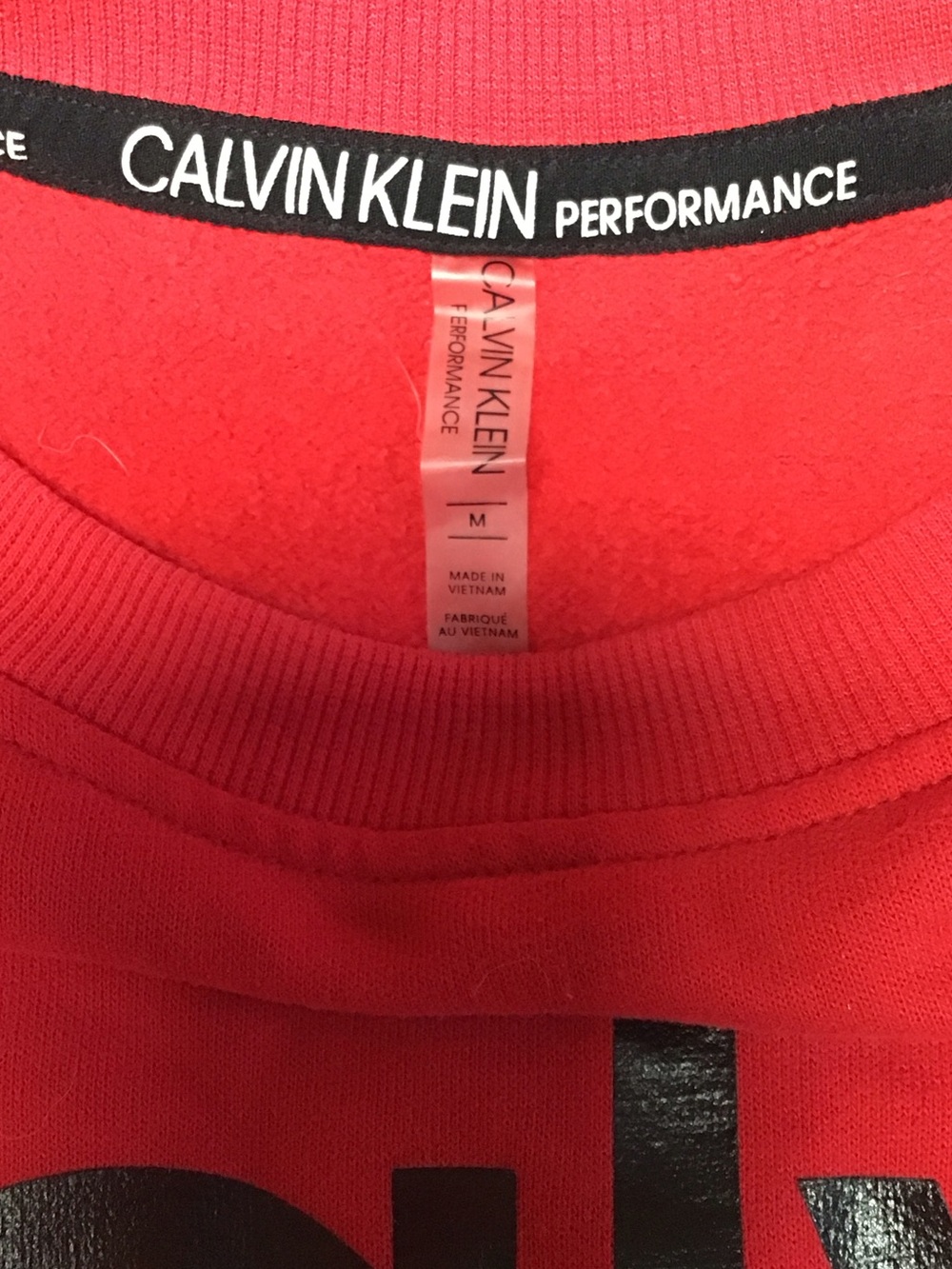 Calvin Klein Red Crewneck Sweatshirt - Picture 3 of 3